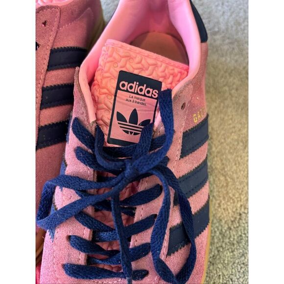 adidas Gazelle Bold W Women's Trainers pink/navy Sz 9 - Picture 5 of 9